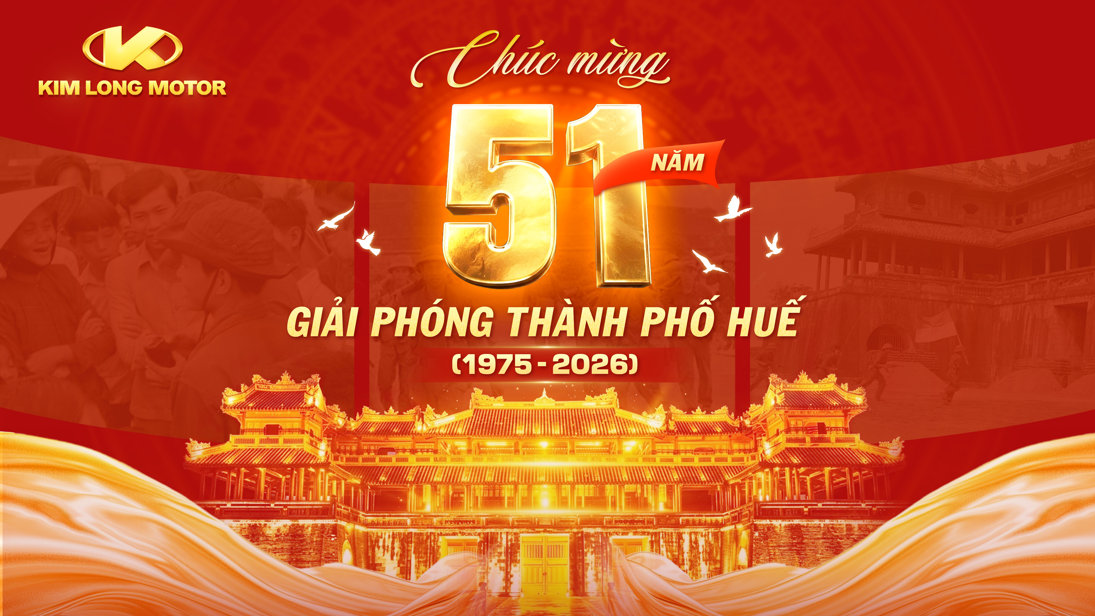 KIM LONG MOTOR CHÚC MỪNG 51 NĂM GIẢI PHÓNG THÀNH PHỐ HUẾ