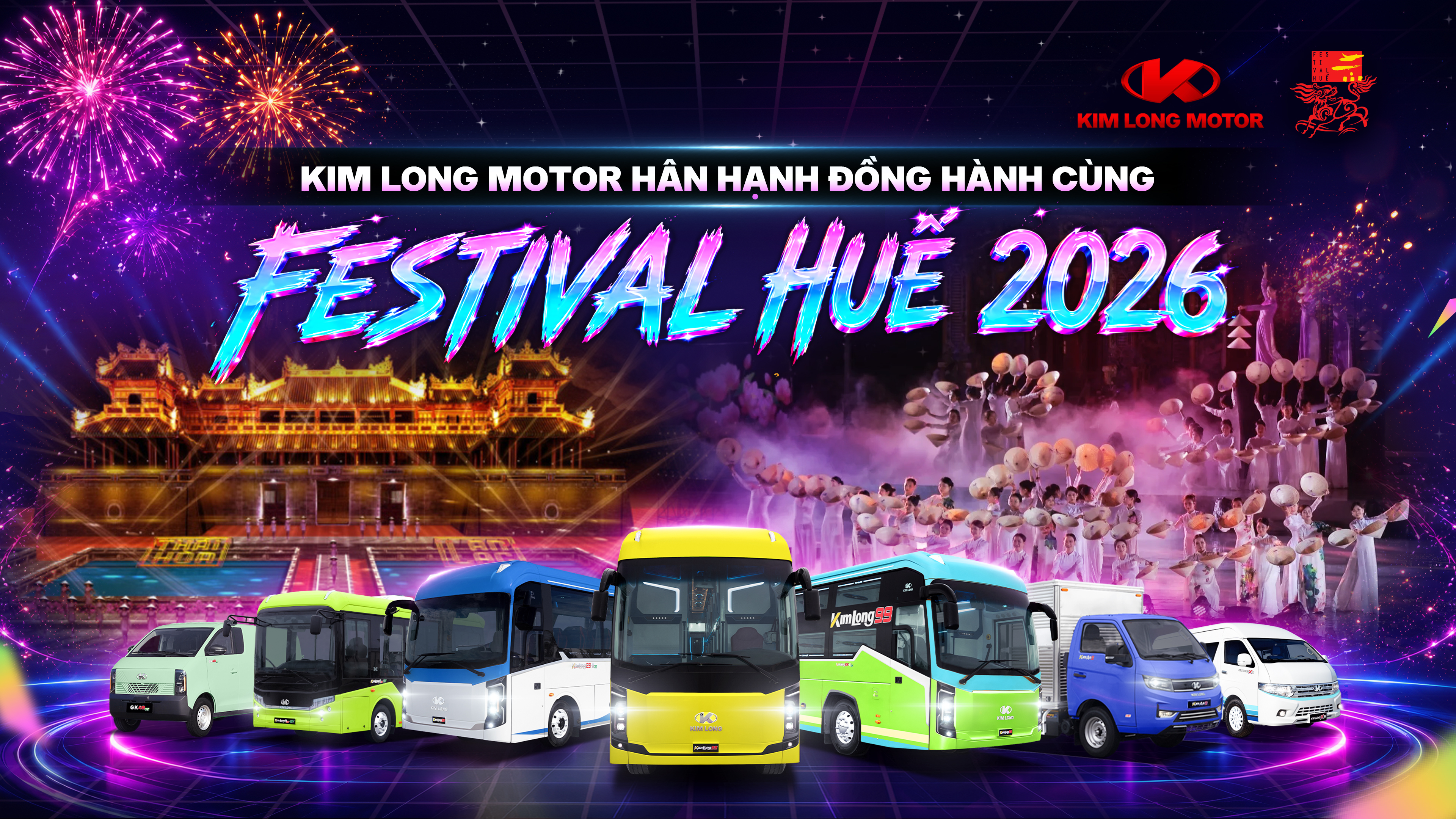 KIM LONG MOTOR ĐỒNG HÀNH CÙNG FESTIVAL HUẾ 2026, LAN TỎA GIÁ TRỊ DI SẢN VĂN HÓA VỚI HỘI NHẬP VÀ PHÁT TRIỂN