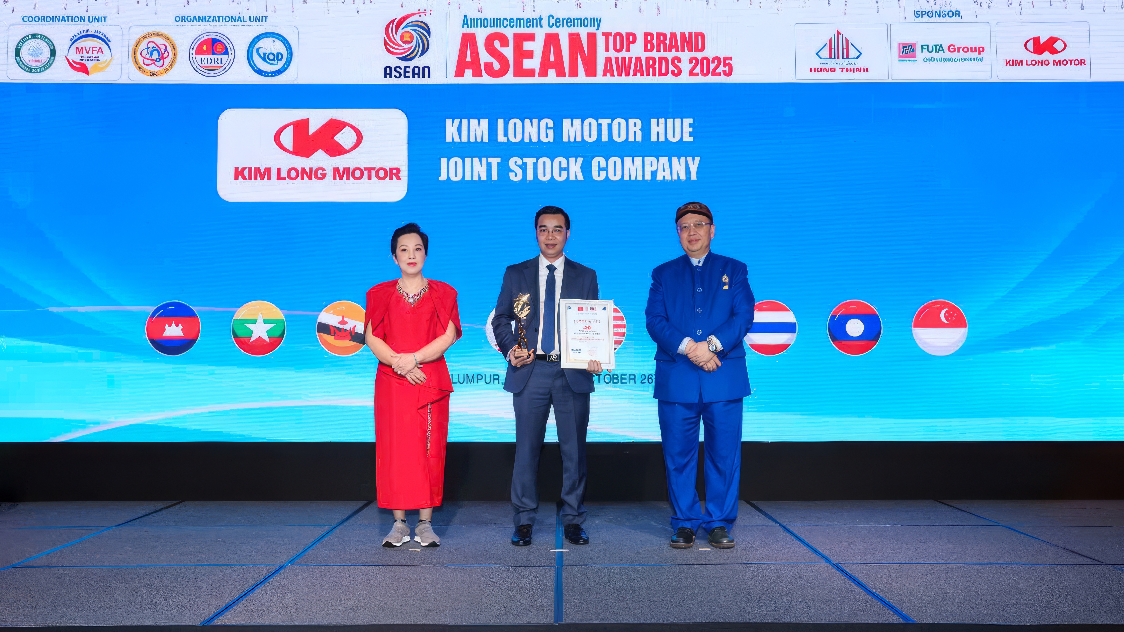FUTA GROUP & KIM LONG MOTOR Honored at the “Top Reputable ASEAN Brand 2025” Recognition Ceremony